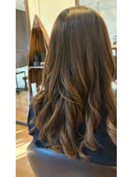 コテ巻き風パーマ