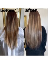 エクステンション キュー(extension Q)&nbsp;プルエクステ/ダイヤモンド毛質52cm（長さおへそ位）80本