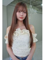 アンジェリカラボ 梅田店(ANGELICA LABO)&nbsp;レイヤーカット/髪質改善/韓国/艶髪ストレート/ベージュブラウン