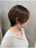ショートウルフカットミニウルフヘアハンサムショートヘア
