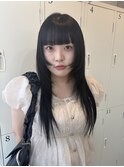 黒髪レイヤーカット　シールエクステ60本　8/11