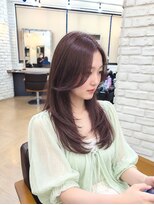 ニューモヘアー 立川(Pneumo hair)&nbsp;レイヤースタイル×ピンクブラウンcolor