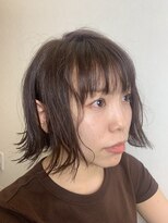 ハナ ビューティーヘアー(hana.) 外ハネ切りっぱなしボブ