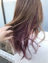 ホワイト(WHITE HAIR@NICOLA)&nbsp;ハイベージュ×ピンクバイオレット