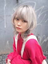 リアイス(Re:ICE) ミニウルフ/くすみブルー/流れるレイヤー/インナーハイライト