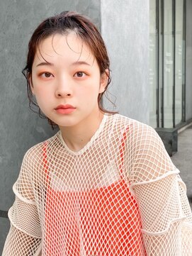 ノラ ウメダ(NORA UMEDA) 【NORA UMEDA 高木】ミディアムボブのお団子ヘアアレンジ