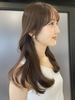 フォンズ(FONS) 大人可愛いくびれヘア似合わせカットイメチェンレッドブラウン