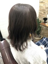 ハサミバイアトリエナガノ 千葉(8sami by atelier nagano)&nbsp;デザインカラー／レイヤーカット/ウエットヘア/オリーブベージュ