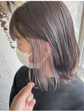 ヘアスタジオニコ(hair studio nico...) インナーホワイトピンク★