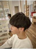 ナチュラルな束感マッシュ