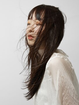 ボタンヘアー 日吉(BoTaN HAIR) 黒髪ロング/エアストレート/オン眉バング/日吉