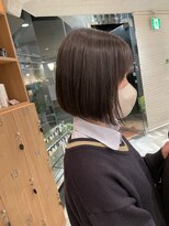 アース 三田南ウッディタウン店(HAIR&MAKE EARTH) 20代30代40代前下がりストレート大人ボブリップライン