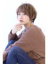 オーロ 西大寺店(ORO)&nbsp;ミルクティーベージュが可愛いハンサムショート