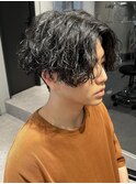【平澤】波巻き×ツイスパMIX/波巻きパーマ/センターパート