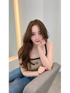 ノク 渋谷(nok) 女優ベージュ_前髪マチルダボブピンクベージュ