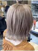 レイヤーカットダブルカラーケアブリーチハイトーンカラー