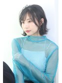 小顔に魅せる外ハネボブスタイル