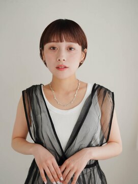 ムク 甲府(muku.) ミディアムヘア/斜めバング/グレージュカラー/甲府駅