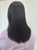 ツヤ髪やわらかピンクブラウンカラー