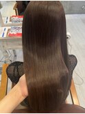 冬の大人可愛い!ふんわりブラウン。うる艶髪の憧れ髪美人!