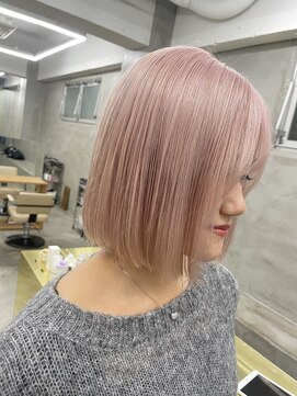 スー 渋谷(suu) ミニボブホワイトピンクハイトーン