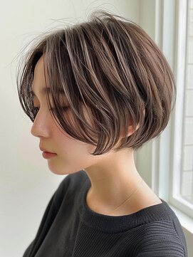 レヴ 草加店(LEV.) イメチェン　外ハネ　ボブ　美髪　ワイドバング　ブルーブラック