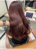 ブリーチなし◎ピンクブラウン