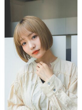 ロウ 銀座(RAW) 銀座　ボブ　切りっぱなし　内巻き　ワンカール