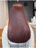 美髪チェリーブラウンロング顔周りレイヤー_ba542051
