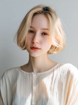 シェル 吉祥寺(shell) くびレイヤーエモージュグレージュカラーくびれショート/吉祥寺