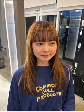 シェル 津山の手店(shel) 個性的アンブレラレイヤーカット