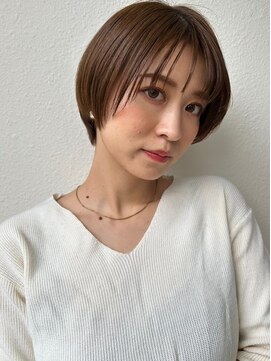 カバーヘア イヴ 戸頭店(COVER HAIR EVE) シースルーバング似合わせカット丸みショートp1戸頭20代30代40代