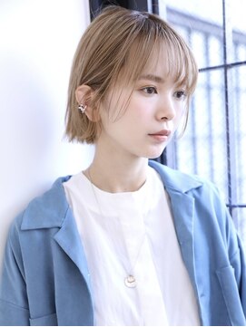 ボヌール 西宮北口(Bonheur) 【西宮北口】ブリーチで作るハイトーンミルクティーブルージュ