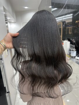 ラピス 渋谷本店(Lapis) グレーブラック/ブリーチなし/ブルーブラック/髪質改善/韓国風