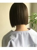 切りっぱなしボブ　off haruki
