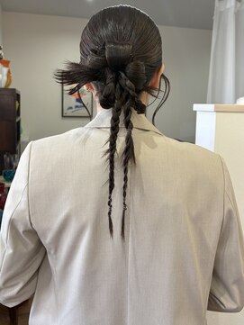 カチモリリボンヘアアレンジ♪