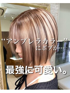 マティス 表参道(matiz) アンブレラカラー　ボブ