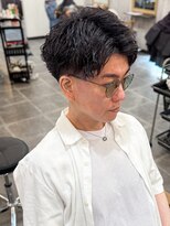 アムレヘアーエタ(amule hair eta) 【amule hair eta】ビジネスショート/ランダムパーマ/20代