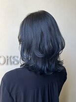 ブルックス ブルーブラック×レイヤーカット