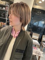 ティアラ 桜木町(TIARA)&nbsp;【桜木町】ハイライト×ベージュショートボブ
