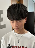 98. ダウンバング/ニュアンスパーマ/メンズ/マッシュ