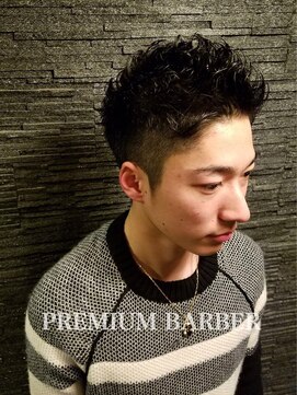 プレミアムバーバー 赤坂店(PREMIUM BARBER produce by HIRO GINZA) パーマおしゃれショート＜赤坂＞＜理容室＞