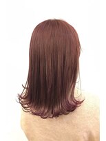 ヘアーアイスカルテット(HAIR ICI QUARTET)&nbsp;ピンク　切りっぱなしボブ