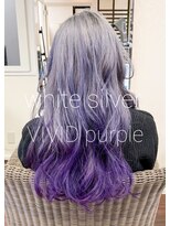 ヘアメイク マルナ 大通店(HAIR MAKE MALUNA) 【MALUNA 神】white silver × purple