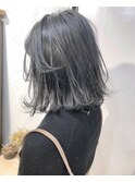 【Marl】ブルージュカラーの無造作外ハネボブ♪