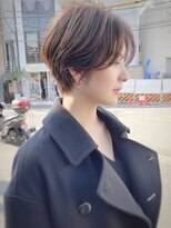 アンド ストーリーズ(&STORIES)&nbsp;前髪長めセンターパーマ外ハネボブ/20代/30代/40代/ハイライト