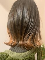 ドレス(DRESS)&nbsp;切りっぱなしボブ　バレイヤージュ　インナーカラー