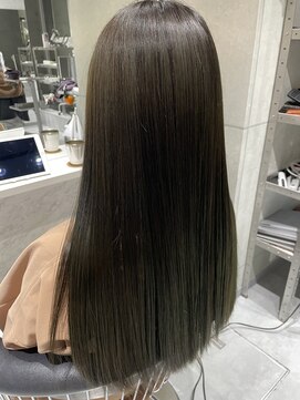 ジンジャー(GINGER) 新髪質改善×トリートメント×ヘアケア×カーキカラー