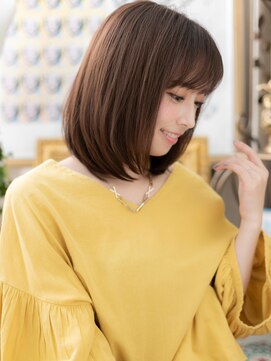 カバーヘア ブリス 戸田公園西口店(COVER HAIR bliss) ★プラチナベージュ段カット前下がりボブディ20代30代40代★9