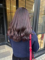 ヘアサロン ガリカ 表参道(hair salon Gallica) 【mami】大人ゆるふわラベンダーココアブリーチなしダブルカラー